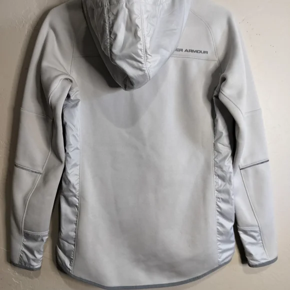 Under Armour Coldgear Storm Gray Full-Zip Hoodie - Picture 7 of 15